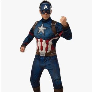 Captain America Blue Costume for Men’s fits like a Large